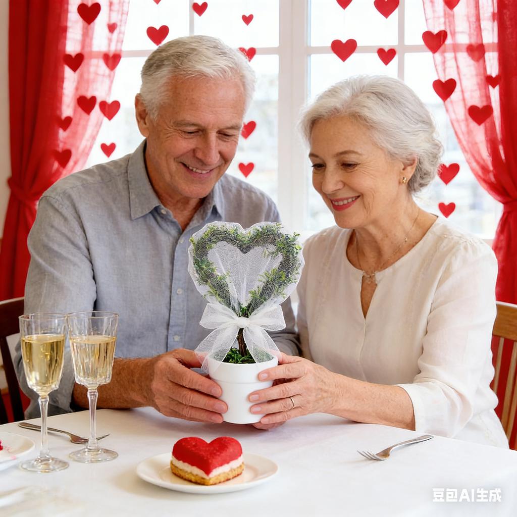 8-inch Artificial Heart-shaped Potted Plant With A Pot, Small Simulated Tree, Perfect For Valentine's Day Decoration.