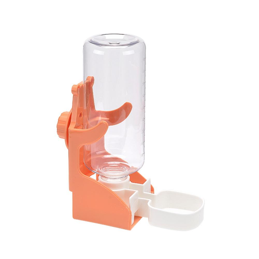 

Plastic Small Pet Water Dispenser 500ML Cage Mounted Feeder Pet Hanging Automatic Drinker Hamsters помаранчевий