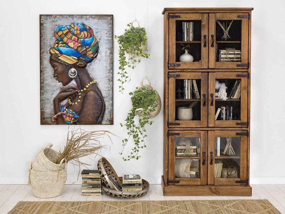 3D metal picture LOFT LADY AFRICA 70x120