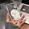 Transparent Magnetic Case with Label Bear Design for Apple iPhone 15 Pro Max and 16 Pro, AI Button Compatible
