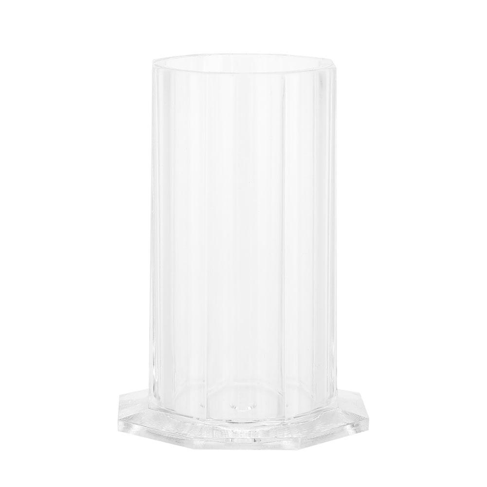 Nail Art Brush Storage Holder Painting Pen Case Organizer Manicure Tool Container (Transparent)