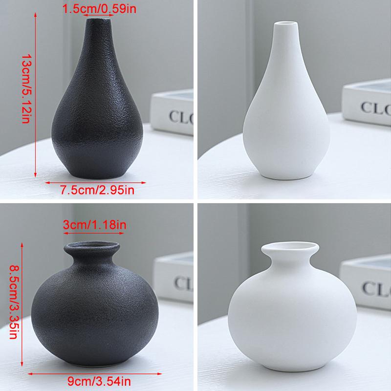 5-Piece Set Of Simple Ceramic Vases, Fresh Small Vases, Desktop Decorations, Simple Porch, Tv Cabinet, Home Crafts