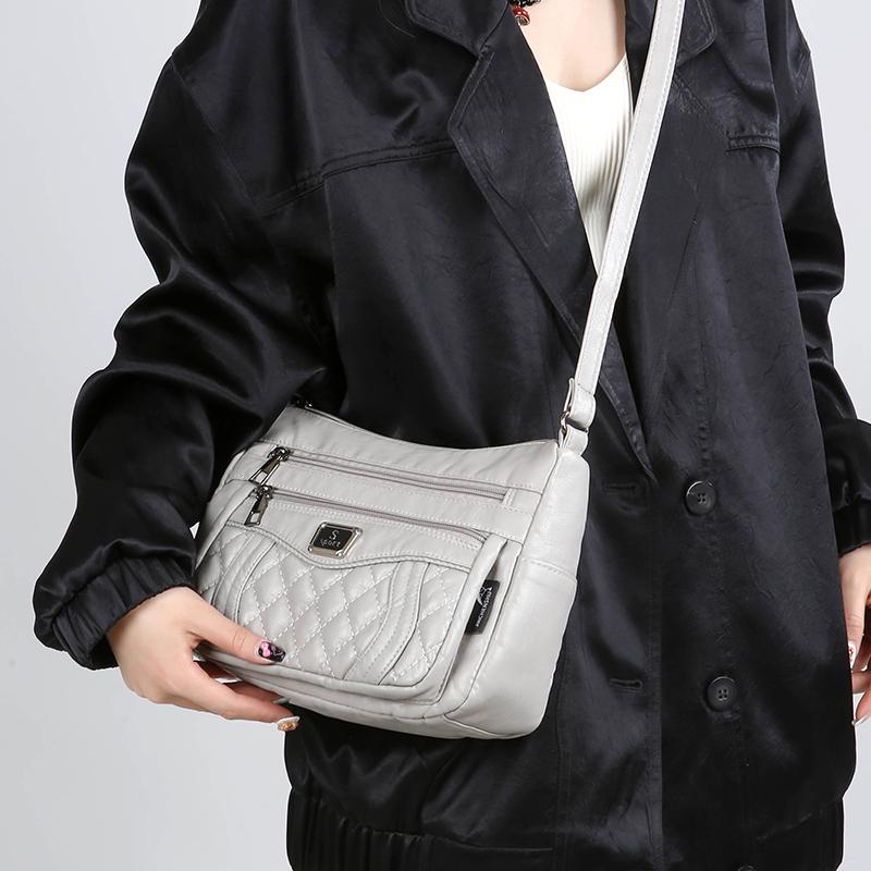 Women's Rhomboid Shoulder Bag Middle-aged Mother Bag