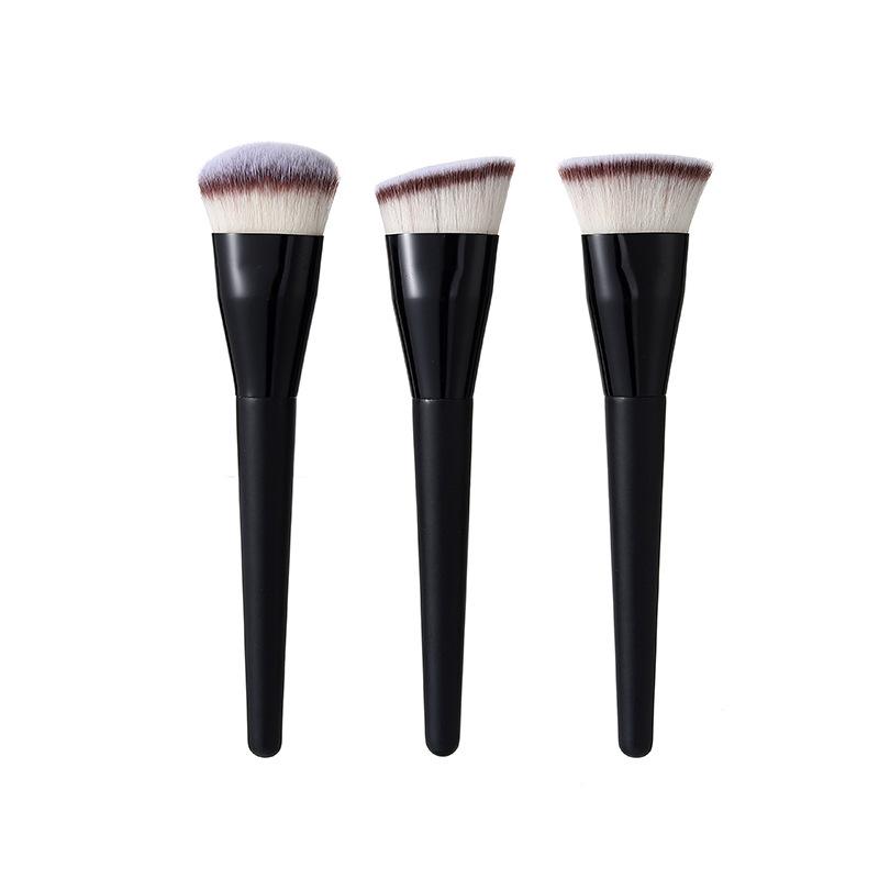Schlanker & Breiter Zungenförmiger Foundationpinsel - Nahtloser Concealer, Keine Puderaufnahme, Flache Weiche Borsten