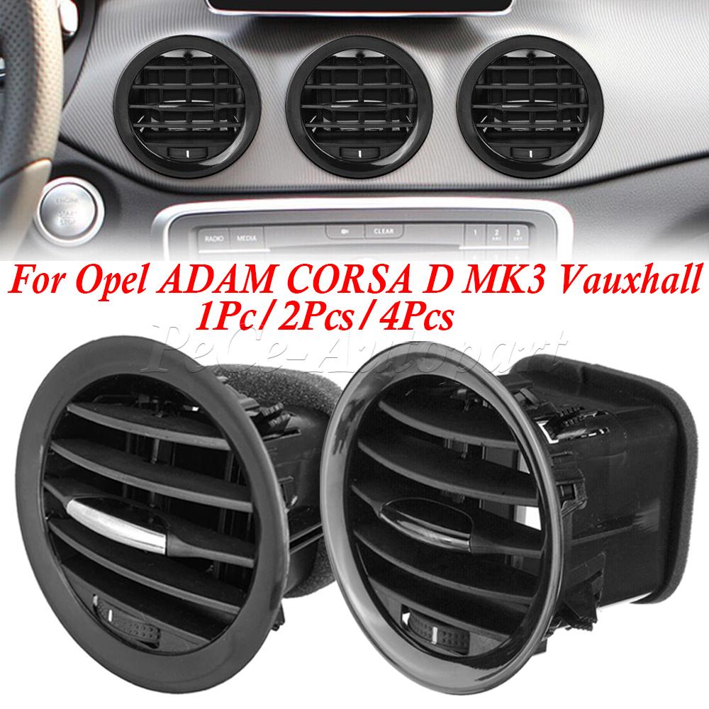 New A/C Air Vent Cover Outlet Grille Black/Chrome Fits For Opel ADAM CORSA D MK3 Vauxhall 13417363 2201099 13365420
