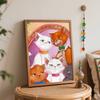 Disney Oil Painting Painting Art Aristocats Kitten Family Handmade Diy Painting Home Decoration Gift