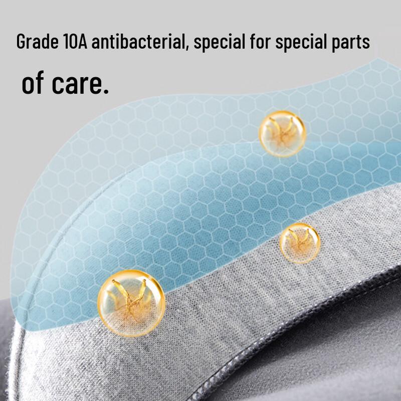 MiiOW Men's Class A Baby Cotton Antibacterial Boxer Briefs - 4-Pack