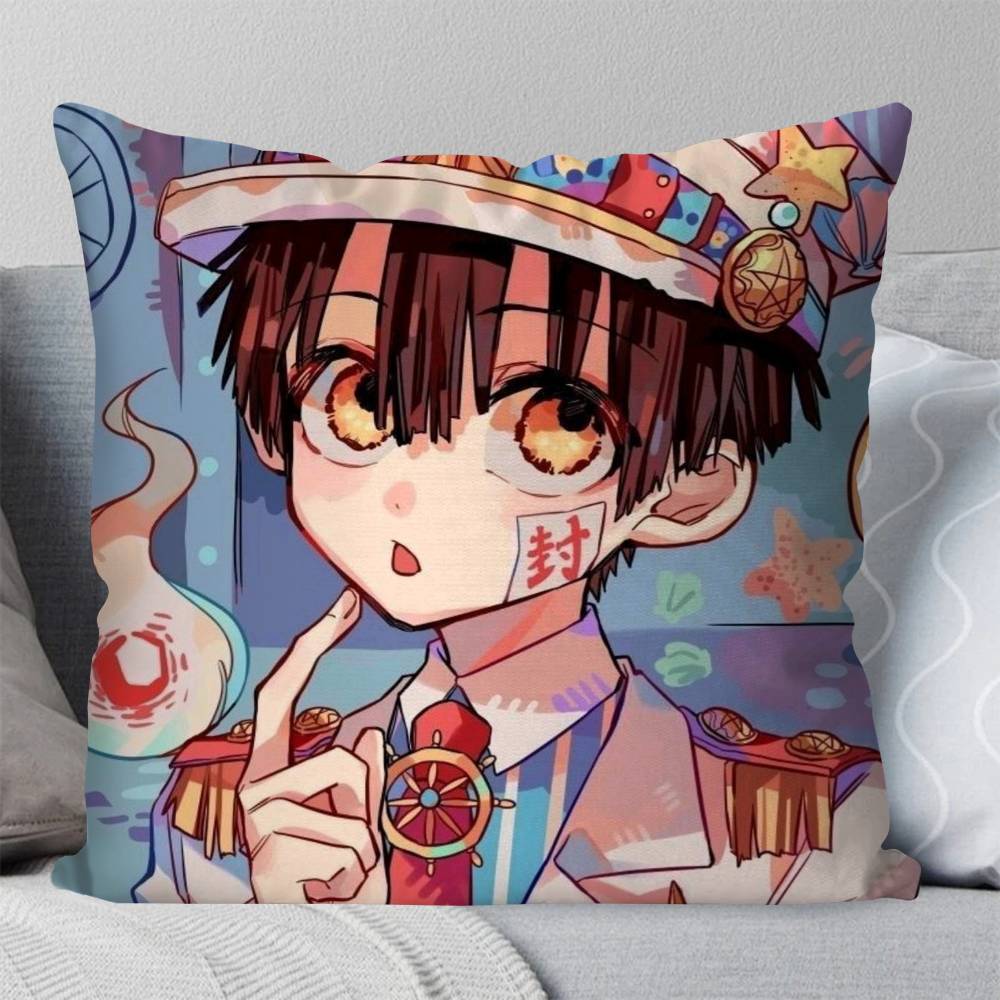 Anime Toilet BBound HHanako Kun Pillow Case Fashion Square Pillowcase Bedroom Sofa Room Ins Decoration Leisure