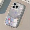 Colorful Love Pattern Mirror Acrylic Phone Case For iPhone 16 11 12 13 14 15 17 Pro Max XS X XR 7 8 Plus Shockproof Bumper Cover