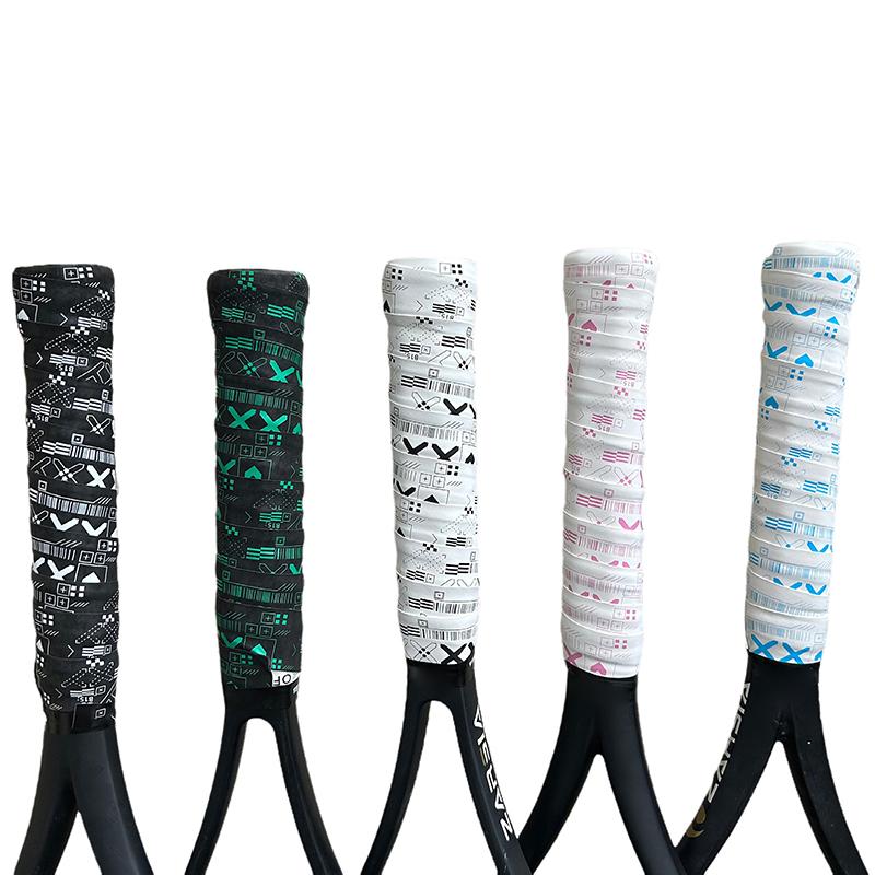 Tennis Badminton Racket Paddle Head Protection Tape Sticker Racket Overgrips Self-Adhesive Shock Absorption Non-Slip Grip Tape