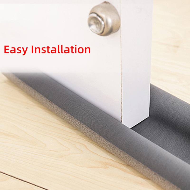 Flexible Door Bottom Sealing Strip Sound Proof Noise Reduction Door Stopper 93Cm