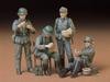 Tamiya Special Sale Item Military Miniature Series 129 German Infantry Rest Set Plastic Model Kit 35129 1/35 No. - (Figures)