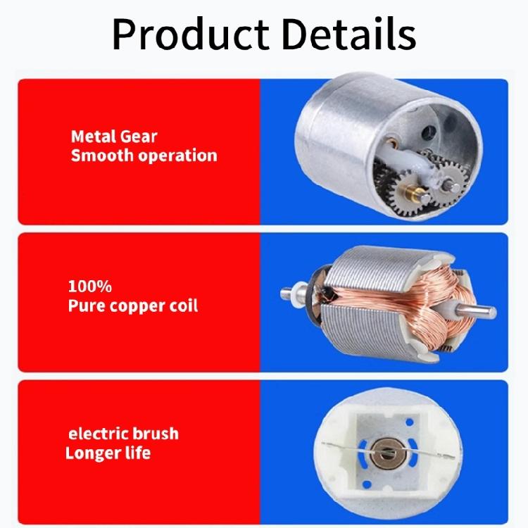 12V Gear Motor Low Speed Small Gearboxes Reducer High Torque Electric Speed Reduction Geared Motor for intelligent Car Toy