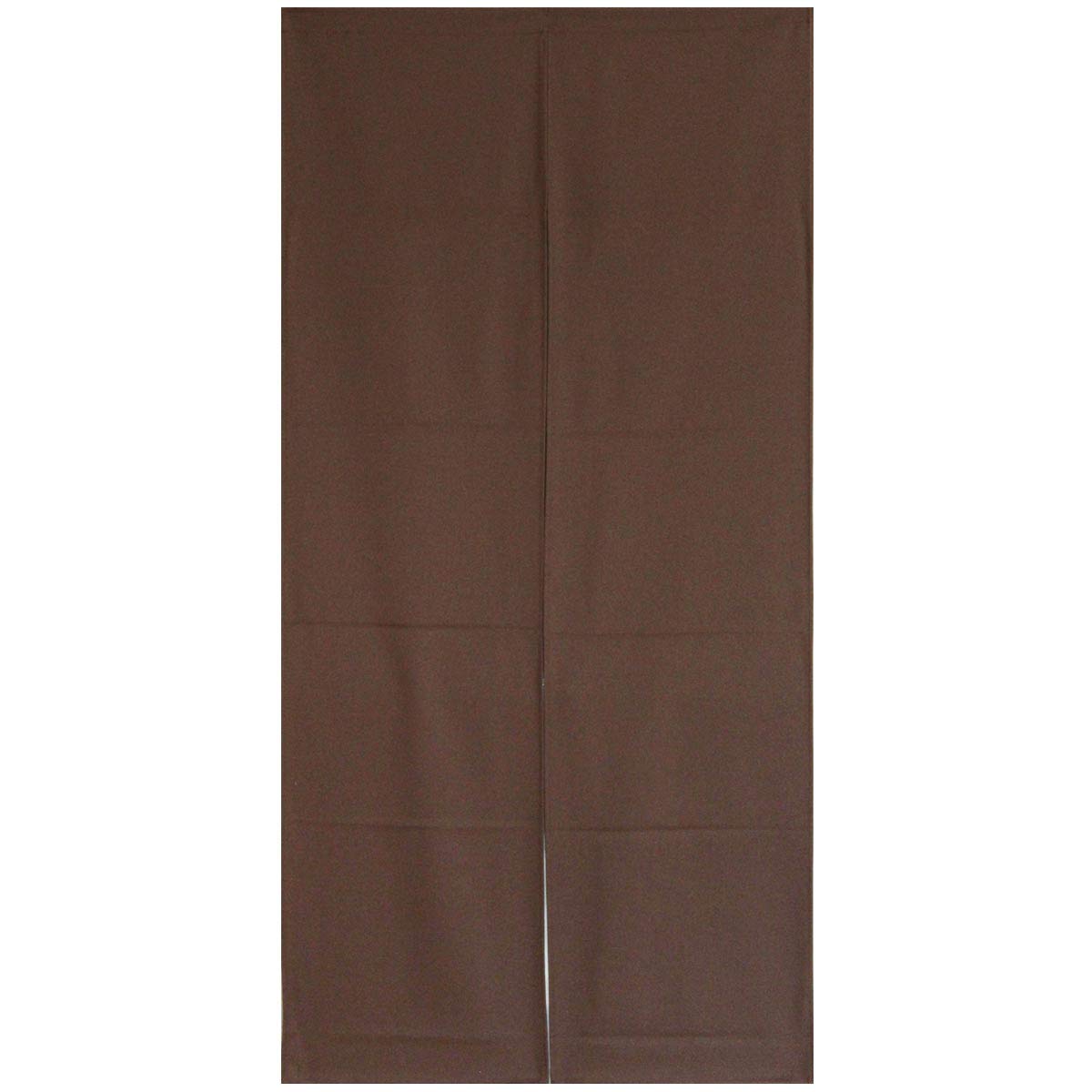 

Noren 150 x 75 cos Flame-retardant Curtain, Plain, cm, (Brown 11705)