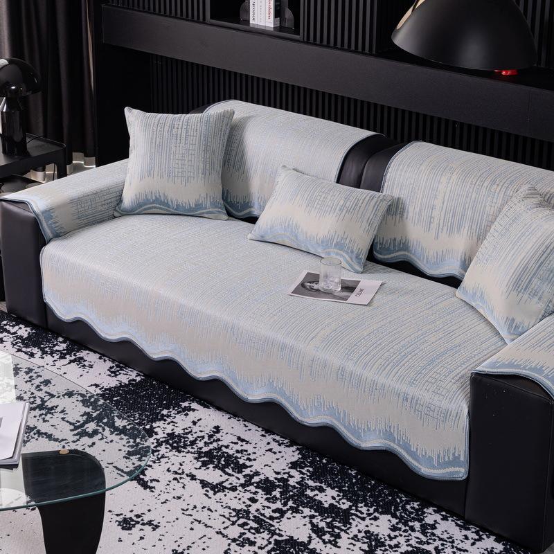 

Summer Cool Special-Shaped Sofa Cushion Light Luxury Non-Slip Universal Seat Cushion Three-Seat Ice Silk Cover Advanced New Model 70*70cm