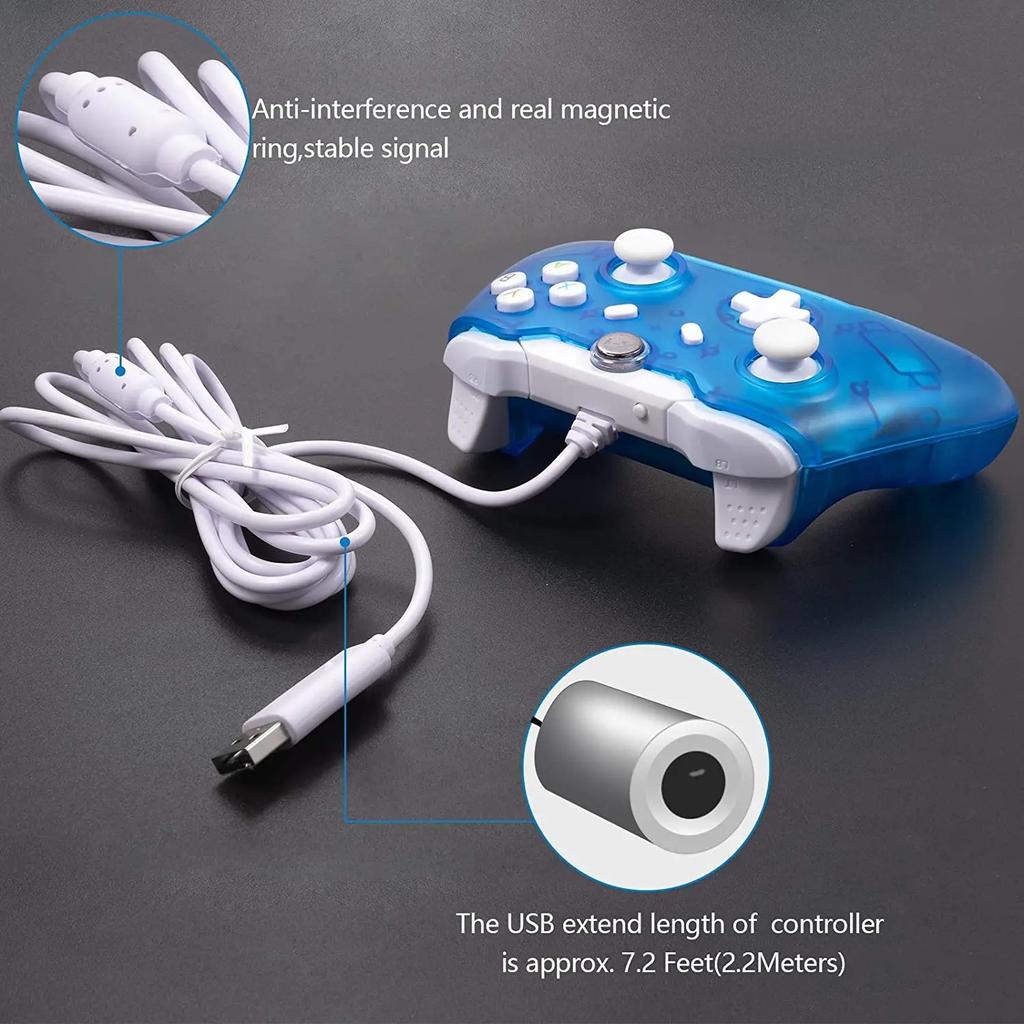 Mando de Juego USB con Cable Gamepad Joystick para Xbox One/One S PC Windows USB Plug and Play Gamepad con Doble Vibración