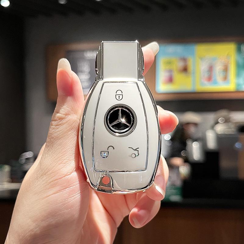 Mercedes-Benz Key Case: Compatible with C260L, E300L, A200L, C/E-Class, GLC, GLE350, GLA - Unisex Design