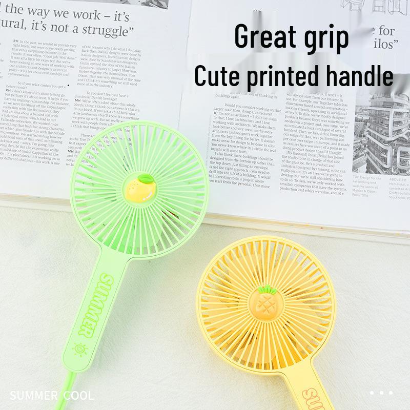 

Portable Mini Handheld Fan with USB Charging, Lanyard, and Three-Speed Adjustment for Strong Summer Wind Color Random Delivery