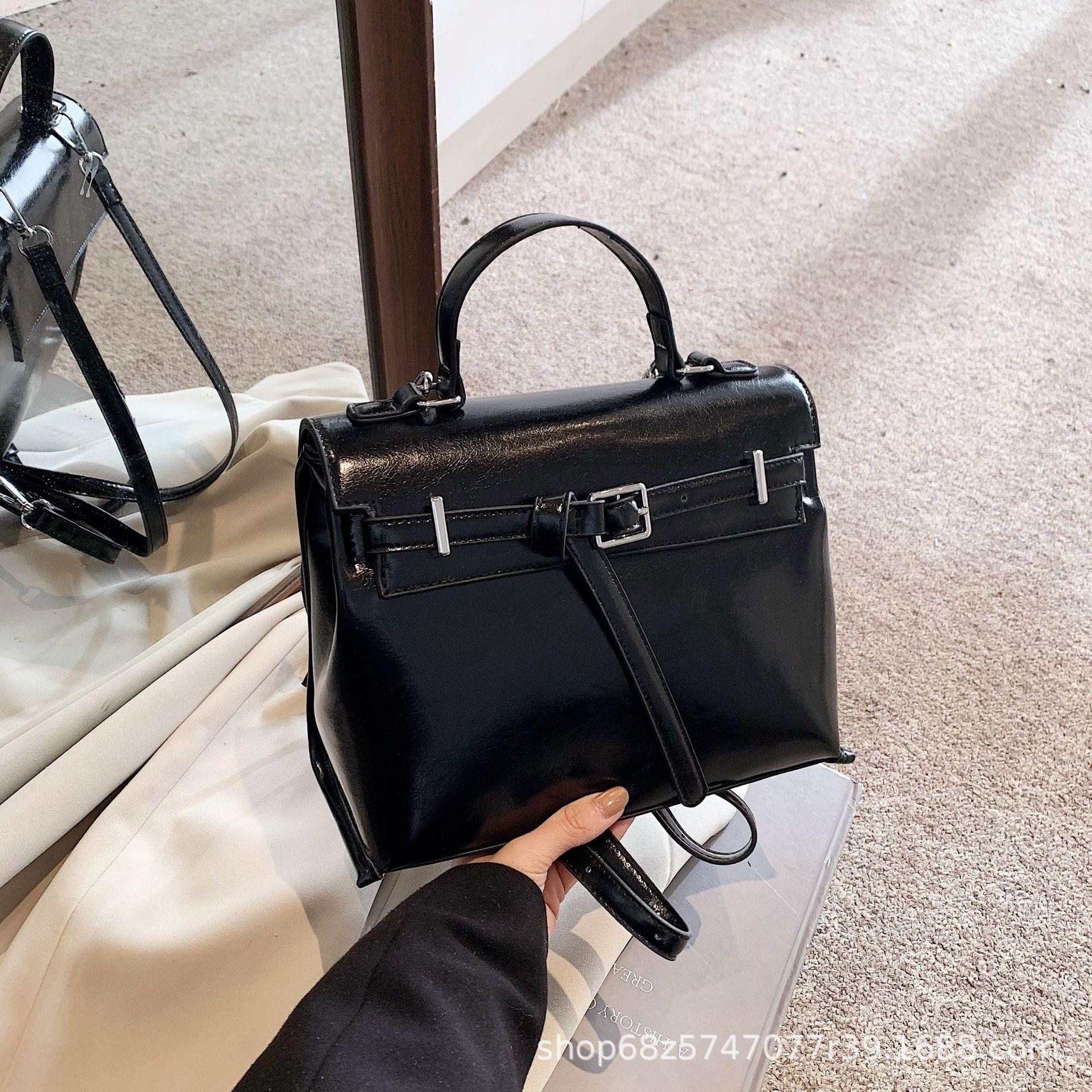 Нишевая дизайнерская сумка 2025 новый ретро-рюкзак женский ручной корейская версия школьная сумка японский повседневный рюкзак для прогулок чёрный