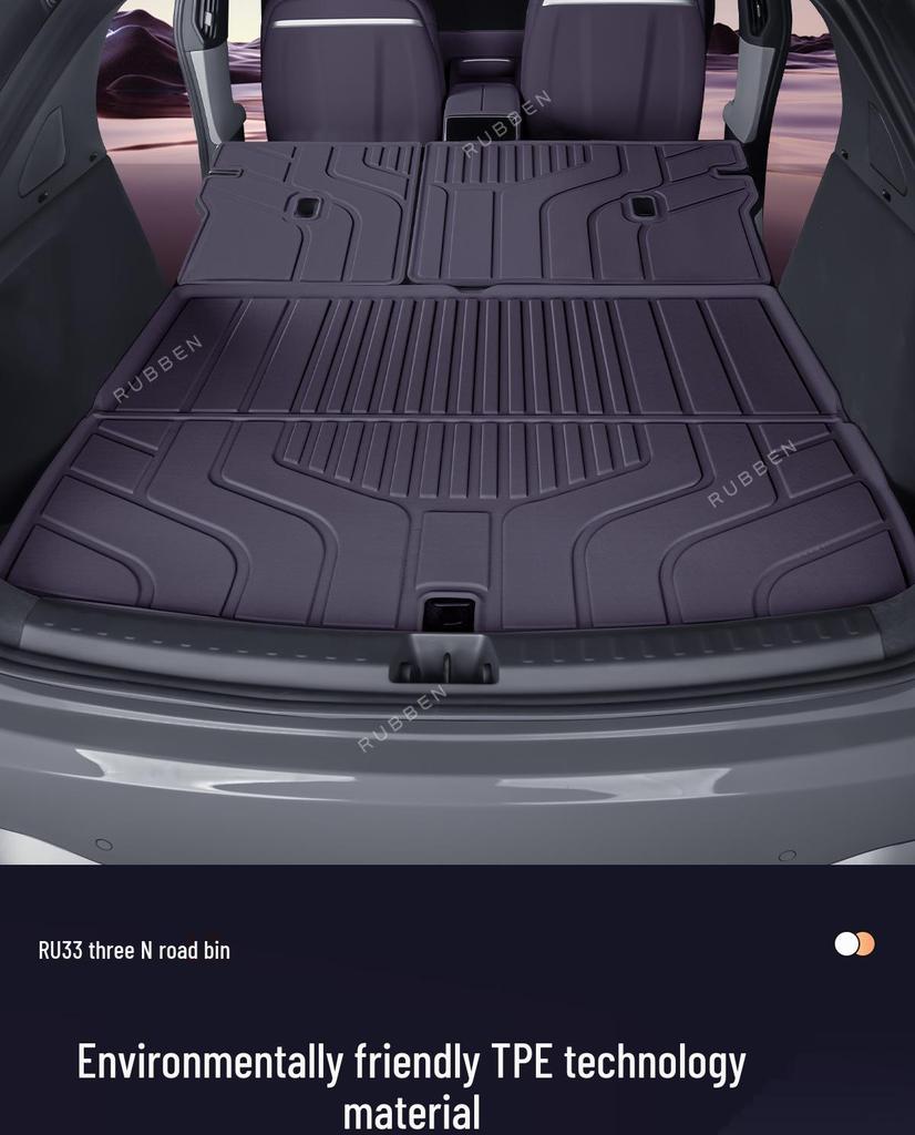 Leapmotor C10 Trunk Mat: TPE Semi-Surround, Waterproof, Fits 26 Models, Car Accessory