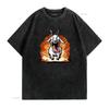 Crazy Goat Simulator Lustiges Tierhumor Unisex T-Shirt Vintage Gewaschen Stilvoll Dehnbar Atmungsaktiv Oberteil Für Den Alltag Lässig