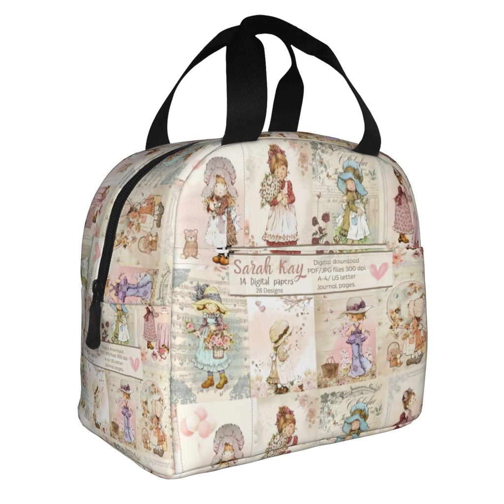 Cartoon S-Sarahs K-Kays Lunch Bag Men Women Kawaii Girl  Cooler Thermal Insulated Lunch Boxes for Adult Office