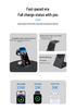 15W Magnetic Wireless Charger & Phone Holder: Compatible with Apple Earphones, Multifunctional 3-in-1 Charging Base