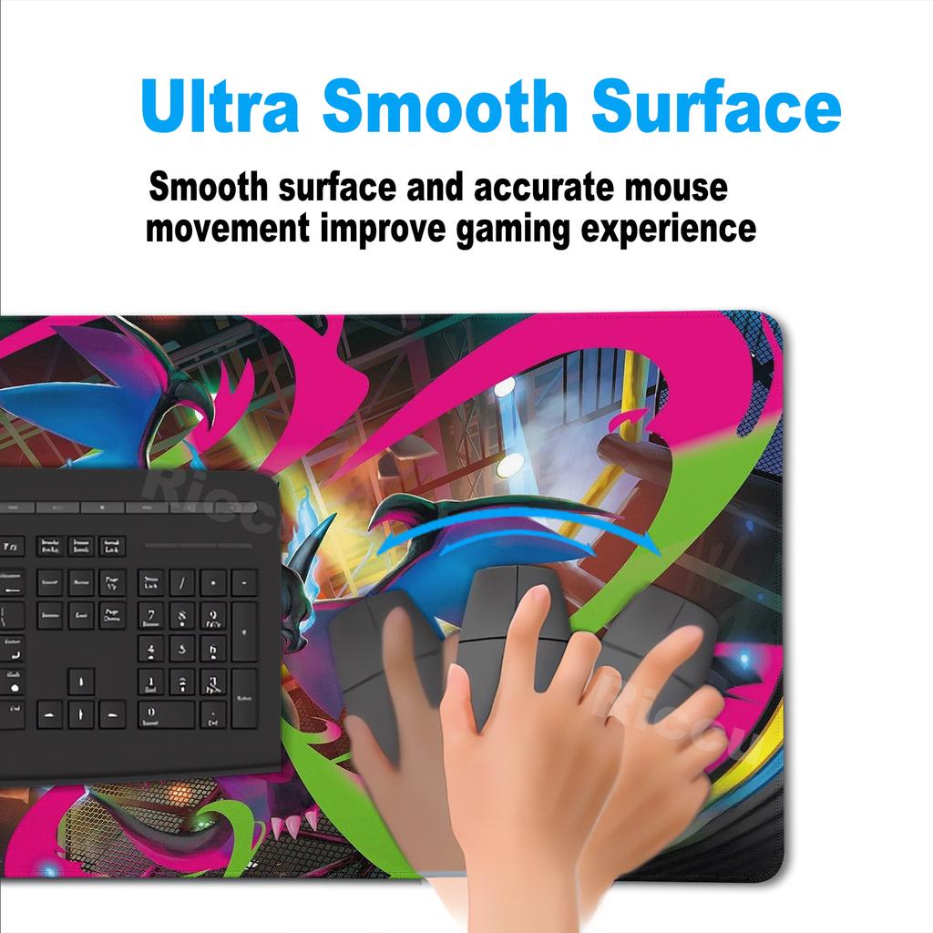 Mouse Pad Anime Gaming Accessories Large Playpad Gamer Computer Office Laptop PC Keyboard Desk Mat P-Pokemons Charizard Mousepad