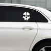 BLKUOPAR Call of Duty Ghost Head Skull Silhouette Car Sticker Waterproof Sunscreen Die Cut Windows Trunk Motorcycle Car Styling