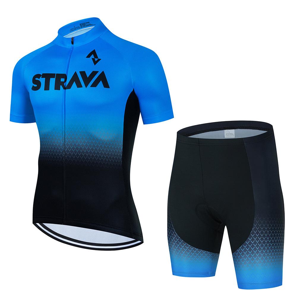 

2026 Summer Sweat-absorbing Cycling Suit Men s Suit Bicycle Short-sleeved Breathable Quick-drying Mountain Bike Clothing L