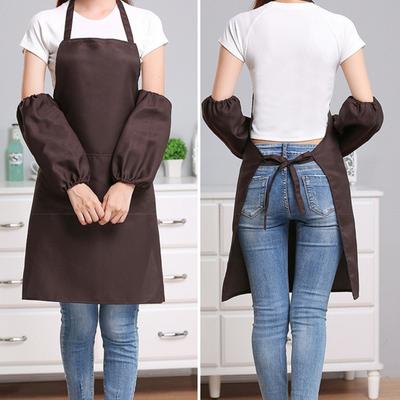 Yousheng 1 Paar wasserdichte Ärmelschoner, elastische Bündchen, schmutzabweisender Ärmelmanschettenschutz, ölbeständig, kratzfest, Küchenschürzenzubehör