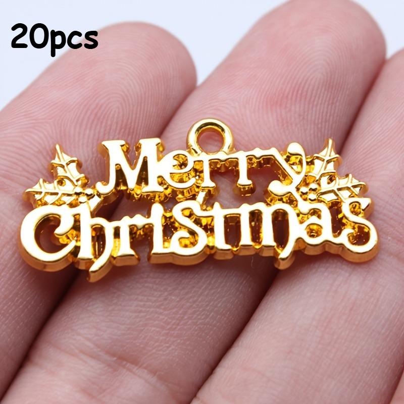 

20 шт. Подвески-шармы «Счастливого Рождества» - Декор для изготовления украшений своими руками, ожерелий, браслетов, серег, брелоков, рождественских украшений