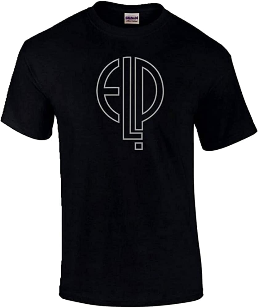 ELP Emerson Lake and Palmer Band Logo Rock Music Retro T-Shirt up to XXL Black S чёрный
