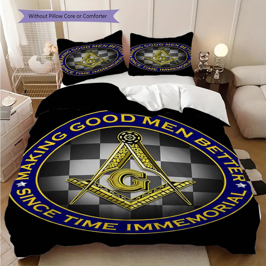 Eye Providence Masonic Symbol Bedding 1 Duvet Cover 2 Pillowcase Without Core Christmas Birthday Gift Duvet Cover And Pillowcase Bedding Set