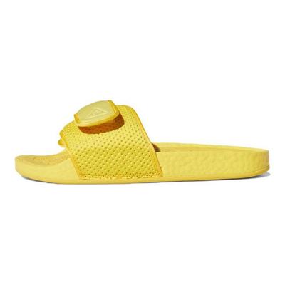 Pharrell X Chancletas Hu Slides Bold Gold Unisex Sneakers Yellow H04407
