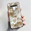 For LG Q61 LM-Q630N Slim Black Soft Silicone Case Luxury Fashion Flower Butterfly Painted Cover for LG K61 Q61 Q 61 Phone Casing