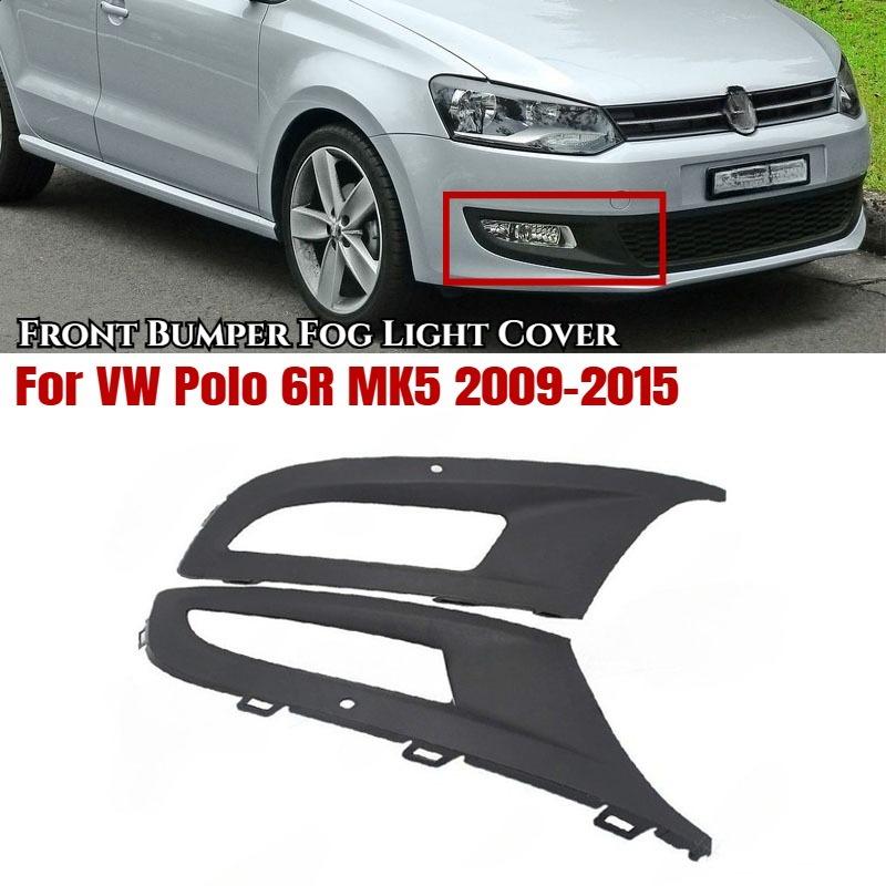 1 Stück/1 Paar Stoßstangen-Nebelscheinwerferabdeckung Nebelscheinwerfergrill Für VW Polo 6R MK5 2009 2011 2012 2013 2014 2015 6R0853665D 6R0853666D