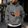 Men's Halloween Printed Pullover Hoodie Sweatshirt