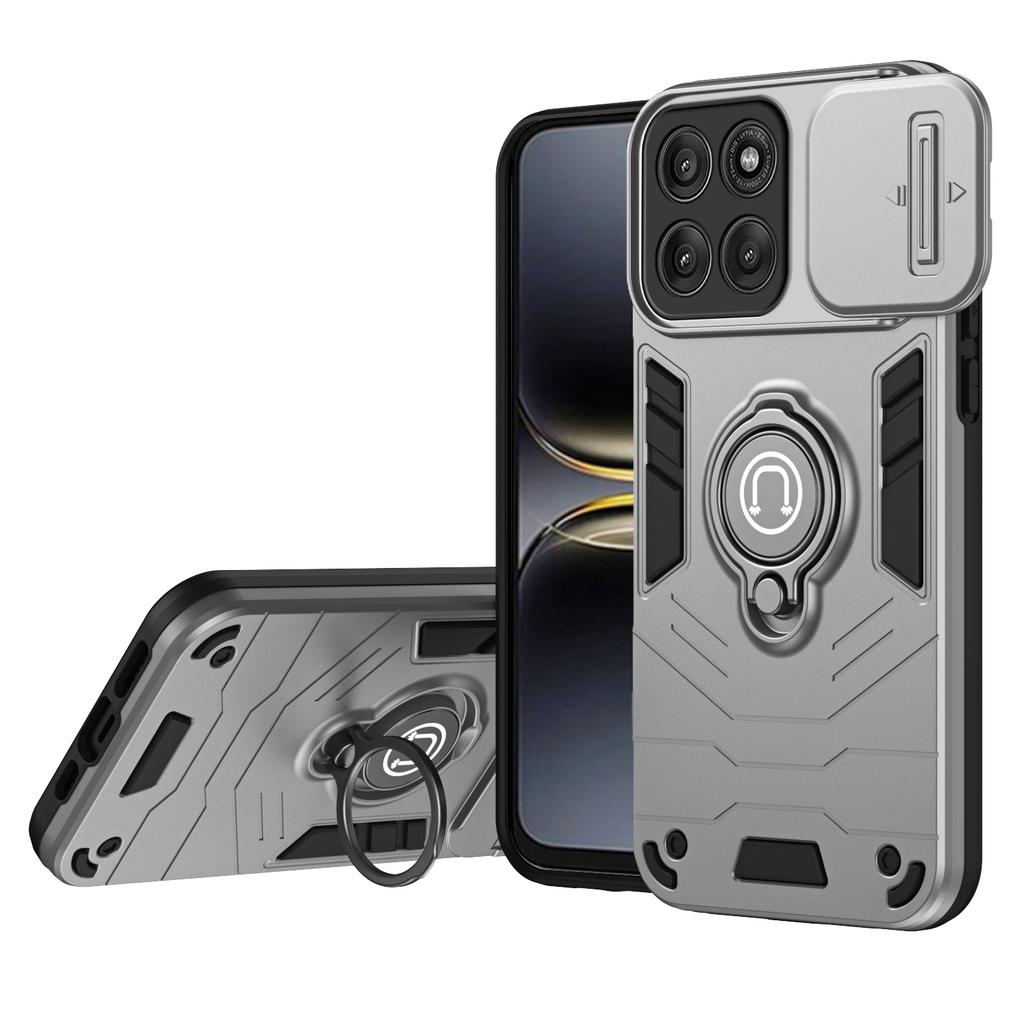 Para Motorola Edge 60 Pro 5G Capa Slide Camshield Suporte PC+TPU Capa de Telefone