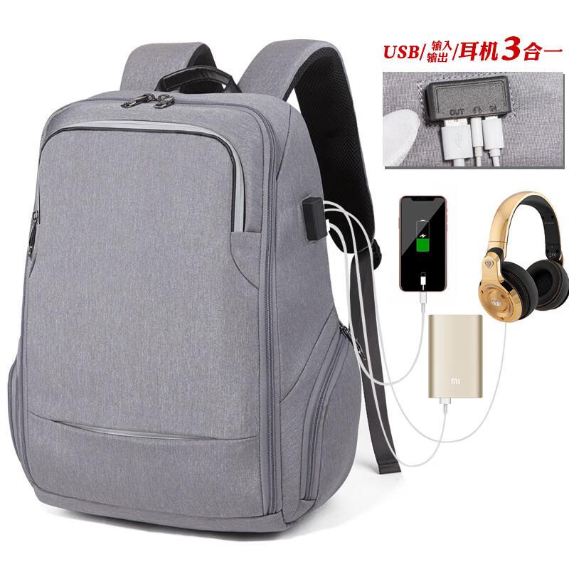 Li Shen Business Travel Laptop Backpack with USB Charging