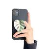 Japanese Korean Fresh Leaf Resin Airbag Holder - Retractable Folding Phone Stand