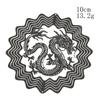 Dragon Sublimation Wind Spinner Metal Rotating Hanging Decoration Feng Shui Wind Catcher Bird Deterrent Nursery Farmhouse Decor