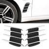 Pair of Car Exterior Hood Side Air Intake Flow Vent Shark Gills Outlet Decorative Trim Sticker