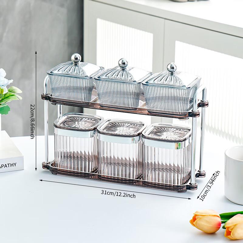 Набор прозрачных кухонных контейнеров для хранения зерна ZISIZ