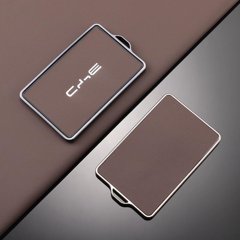 

Car NFC Card Key Case Cover Full Shell Leather Keychain Pendant For BYD Tang DM Han EV Song PRO Qin PLUS DMI Key Bag Accessories