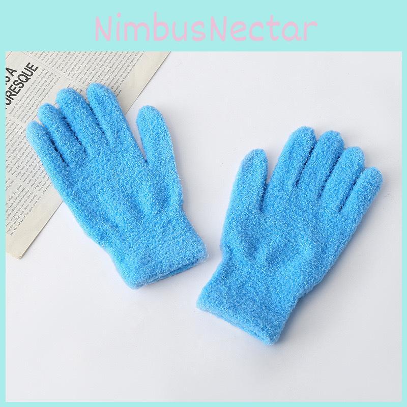 Simple Solid Color Adult And Children Winter Warm And Windproof Plush Gloves For Winter Sports And Travel