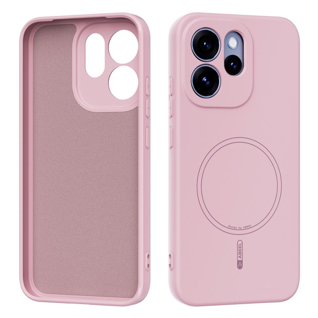 ABEEL Dla Oppo Reno15 Pro 5G (Światowy)/Reno15 5G (Chiny) Magnetyczne Etui Skin Touch Płynny Silikon Tylna Pokrywa Telefonu