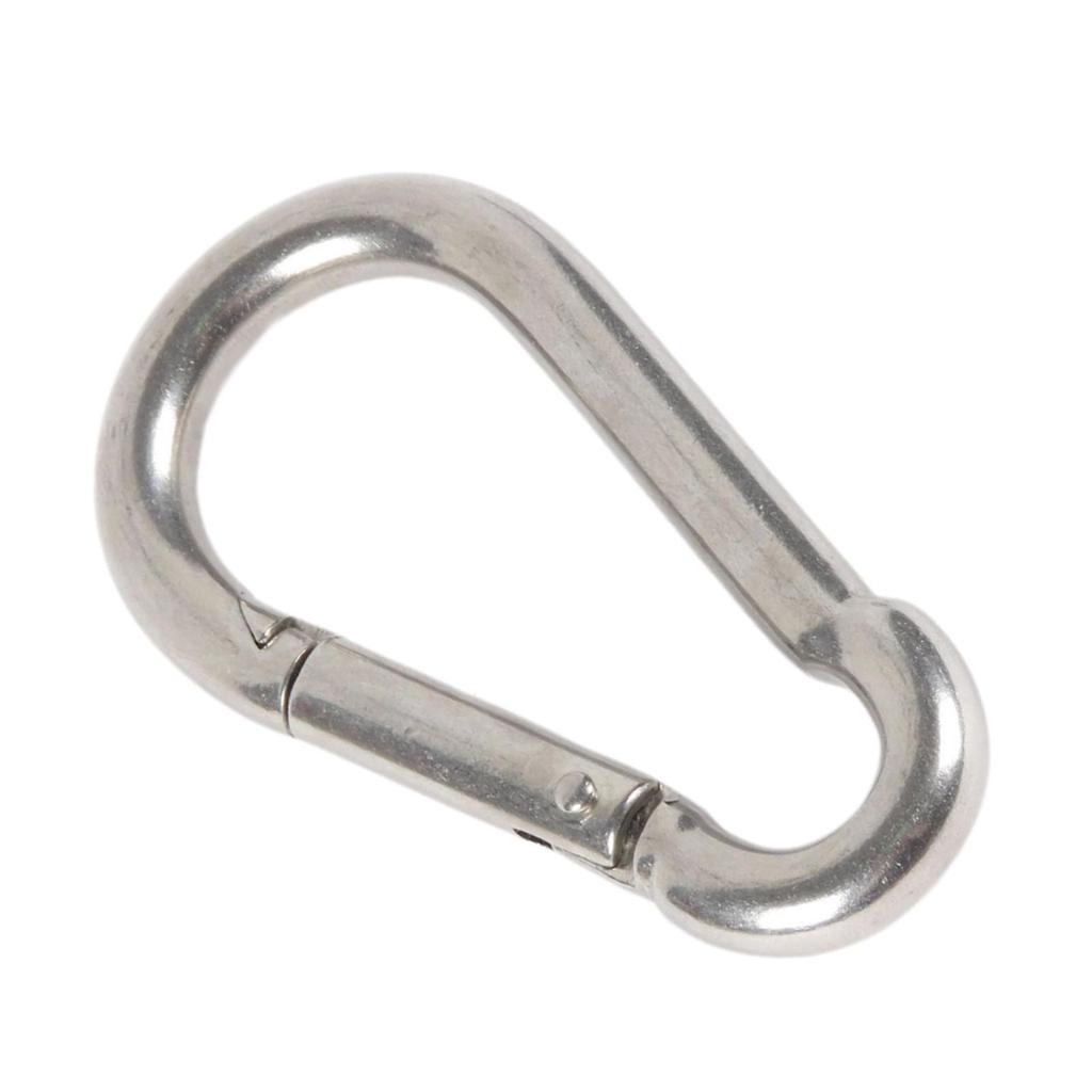 316 Stainless Steel Carabiner Clips, Heavy Duty Spring Snap Hooks for Gym, and Outdoor Activities -