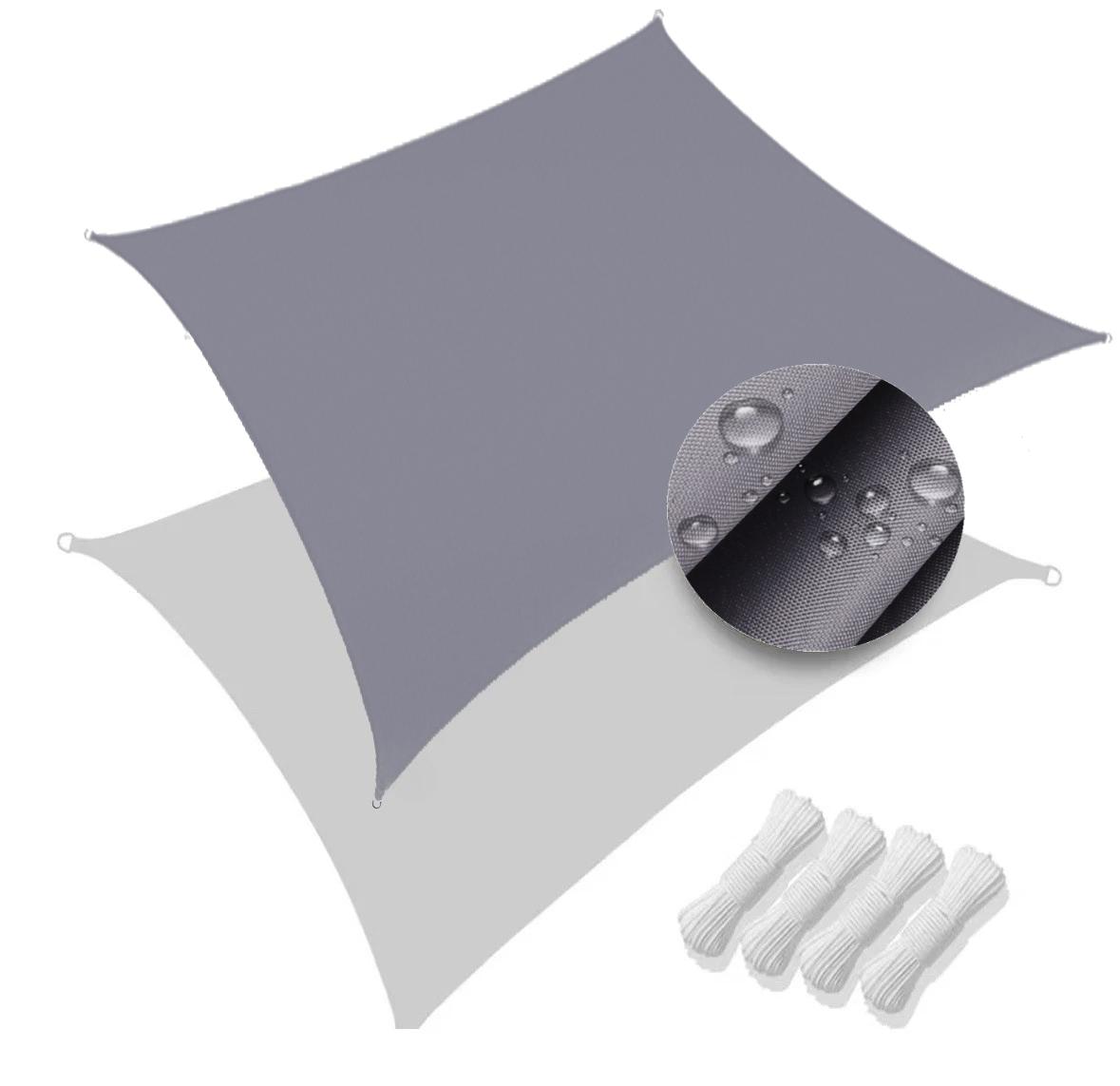 

Waterproof Sun Shade Sail 95% UV Block Garden Sunscreen Awning Canopy with Free Ropes Sunshade Sail Canopy Garden Shelter Cover 2x2M