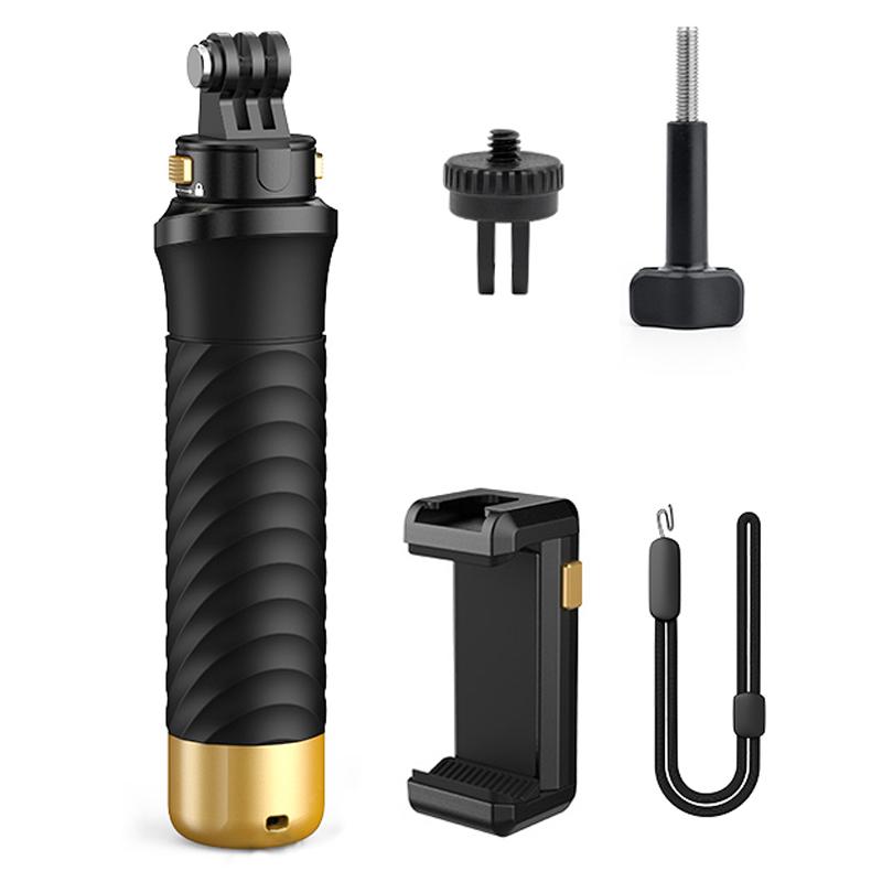 

JX-FLB02-M For GoPro Hero 12/11/10 Action Camera Floating Hand Grip+Quick-Release Base+Phone Clip A